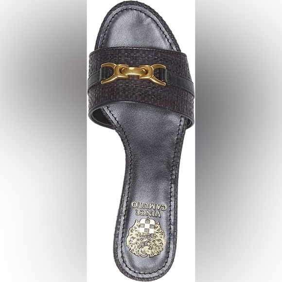 NWT🖤💛Maxine Horsebit Slide Sandals - Picture 4 of 5